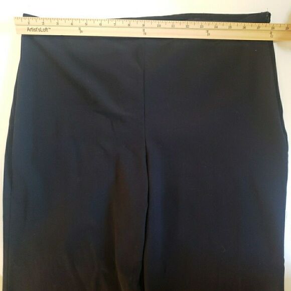 Talbots Pants Womens 16P Navy Blue Hollywood Petite Stretch Pull On Career Wear - Picture 5 of 9